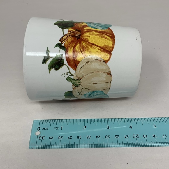 Royal Norfolk Stoneware Pumpkin Dinner Plates, 10.5 in. Thanksgiving themed - Picture 10 of 16